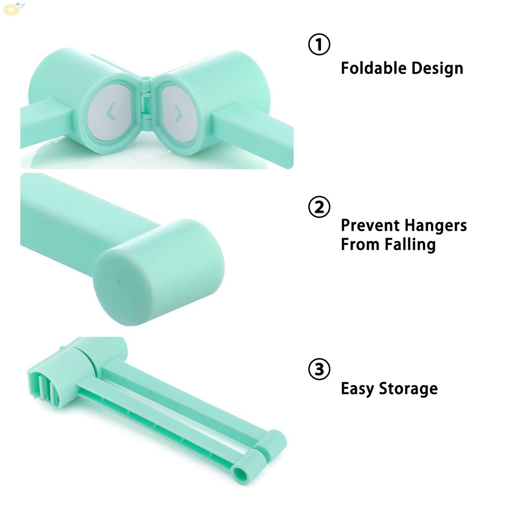 【VARSTR】Multifunctional Hanger Holder 2 Pieces Organizer Drying Rack Wall Mount for Clothes and Clips