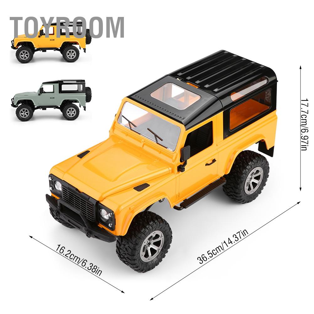 ToyRoom 2.4GHz 1/16 Tỷ lệ 4 bánh Đèn pha LED kép Off Road RC Car Toy