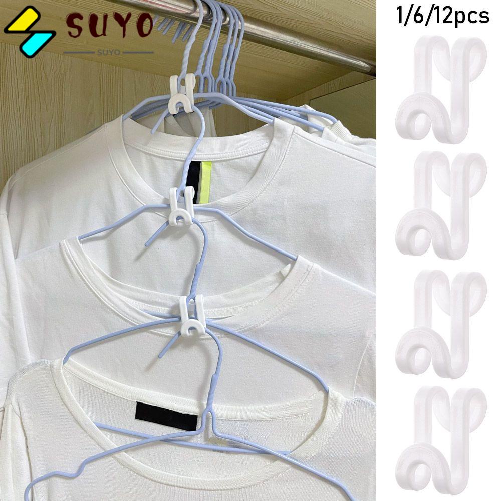 1 / 6 / 12 Móc Treo Quần Áo Chữ S Tiện Lợi