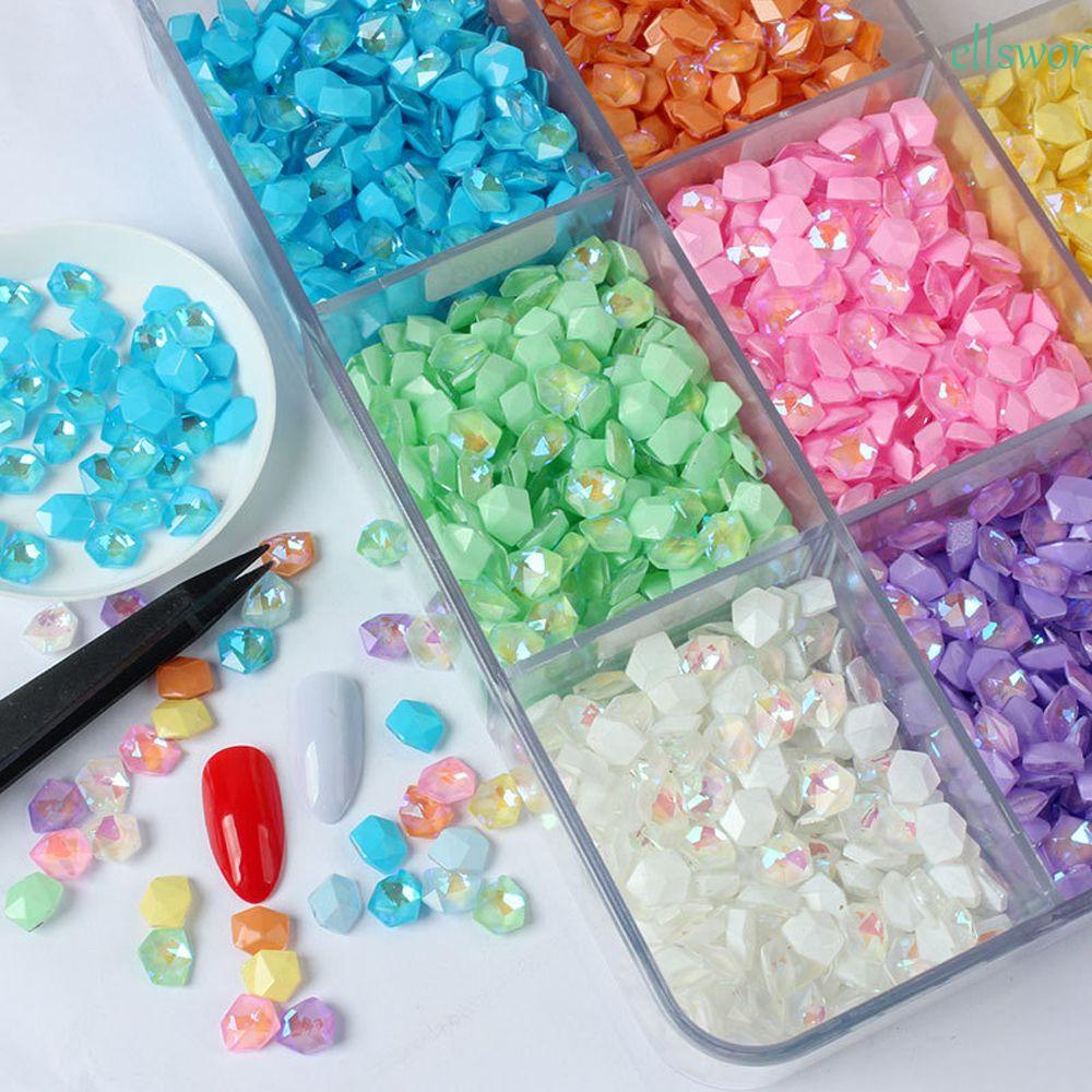 Đá Elsworth Đính Móng Nghệ Thuật|Mocha Khối Đá Viên Dạ Quang Lấp Lánh Nhiều Màu Sắc Dành Cho Nữ DIY|Phụ Kiện Trang Trí Móng Tay Charms