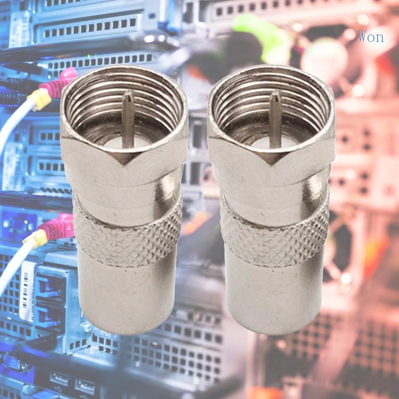 Bộ 2 Đầu Nối Chuyển Đổi RF Type F Dương Sang Âm Cho Hệ Thống Video