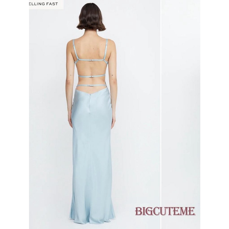 Đầm Dài Không Tay Hở Lưng Màu Trơn Thời Trang Mùa Hè Dành Cho Nữ