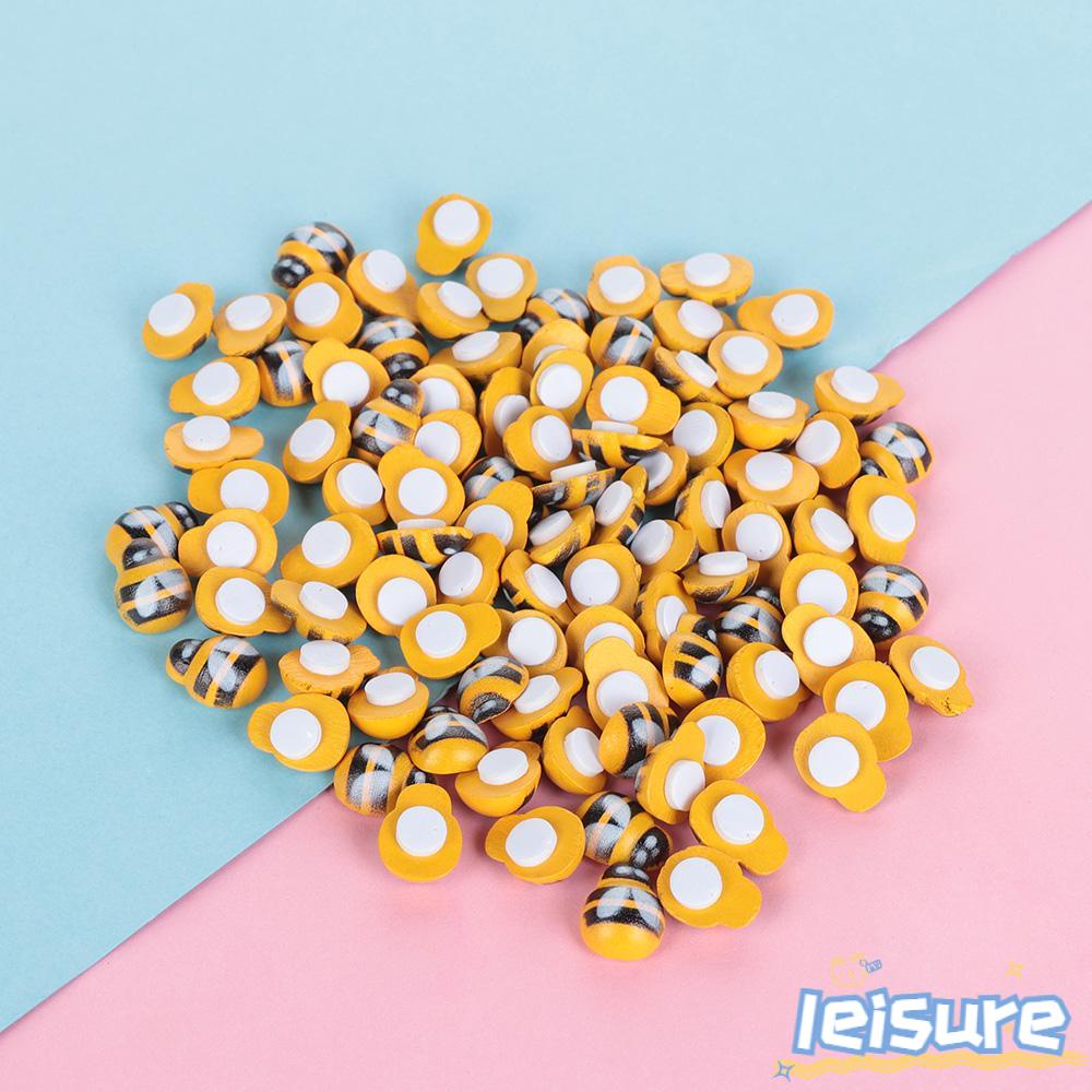 Bộ 100 Miếng Dán Xốp Mini Tự Dính Hình Chú Ong Phục Sinh Dễ Thương Cho Bé