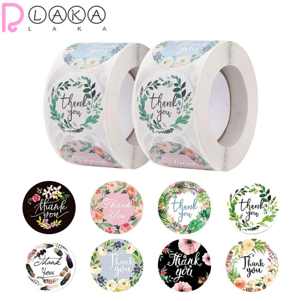 Lakamier 2 Cuộn Nhãn Dán Tiệc Lá Xanh