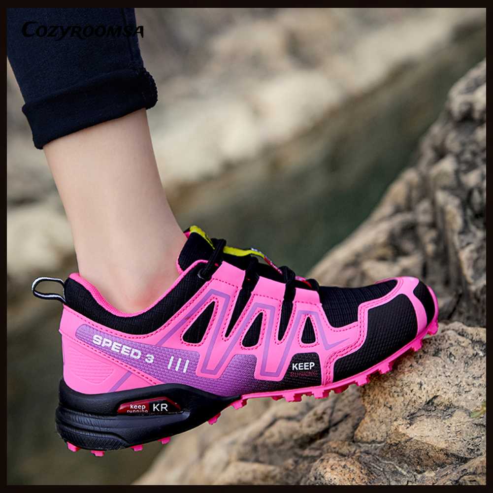 Giày Bốt Đi Bộ Đường Dài Chống Trượt Chống Mòn Cho Nữ