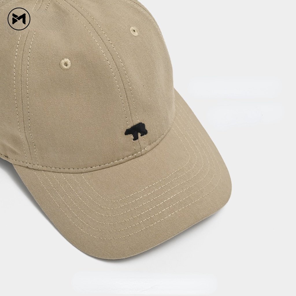 Nón Lưỡi Trai Mềm Thêu Hình Gấu Bắc Cực Thời Trang Vintage 2023