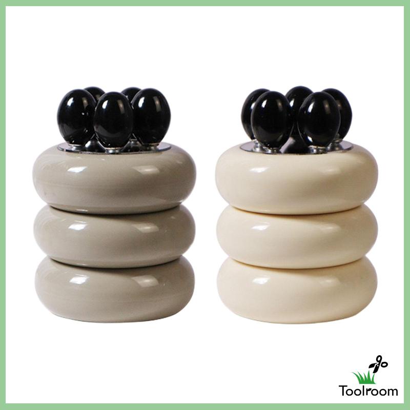 Nĩa Ăn Trái Cây Kèm Hũ Đựng Cho Nhà Bếp