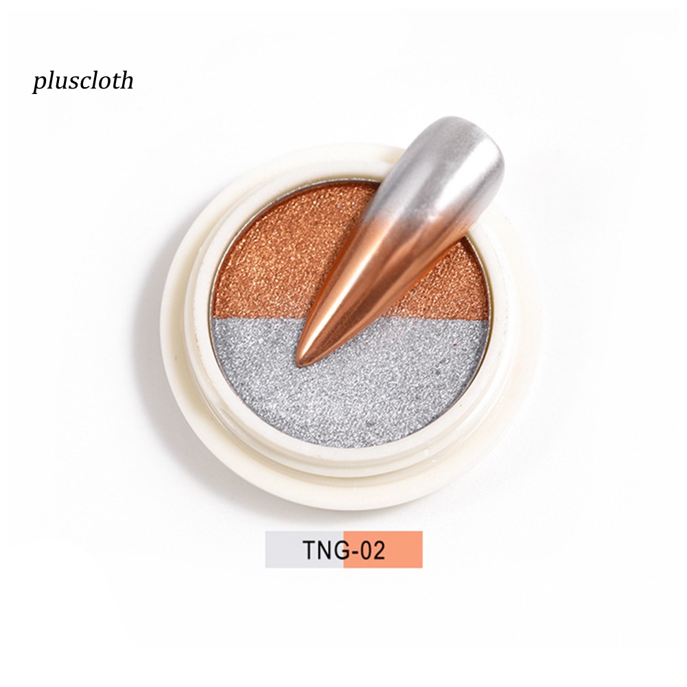 Bột Kim Tuyến Tráng Gương Hai Màu Sắc Lấp Lánh Trang Trí Móng Tay Nghệ Thuật