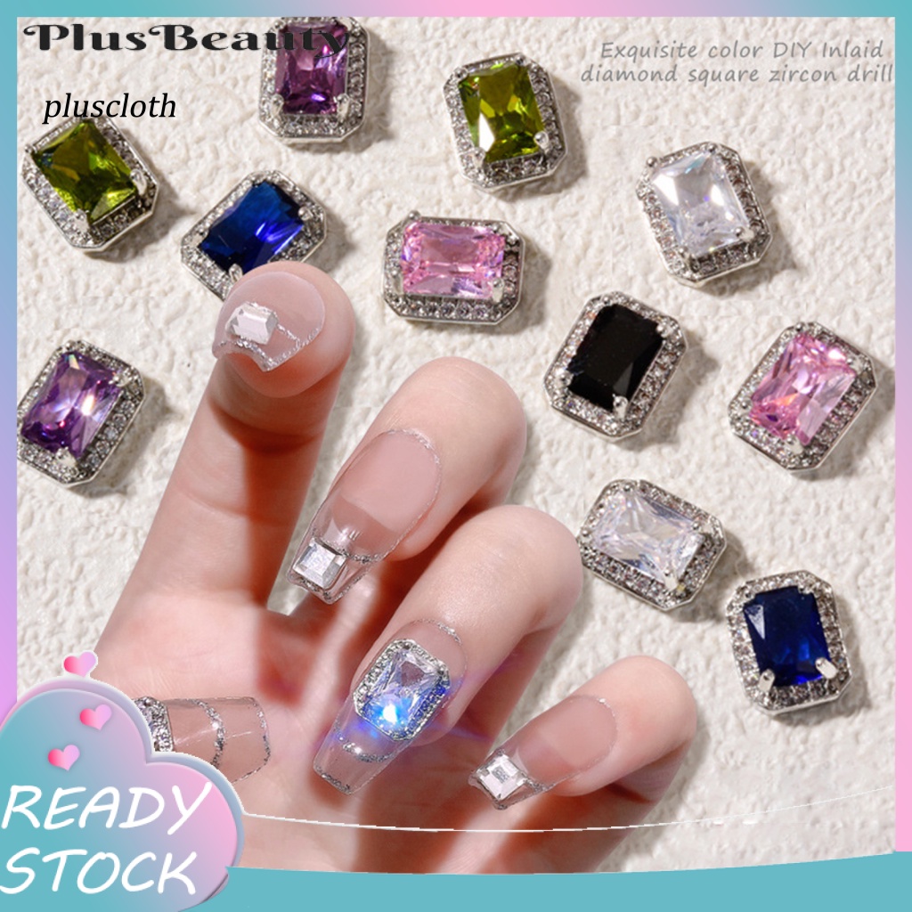 Khối Lập Phương Mini Đính Đá Zircon Trang Trí Móng Tay DIY