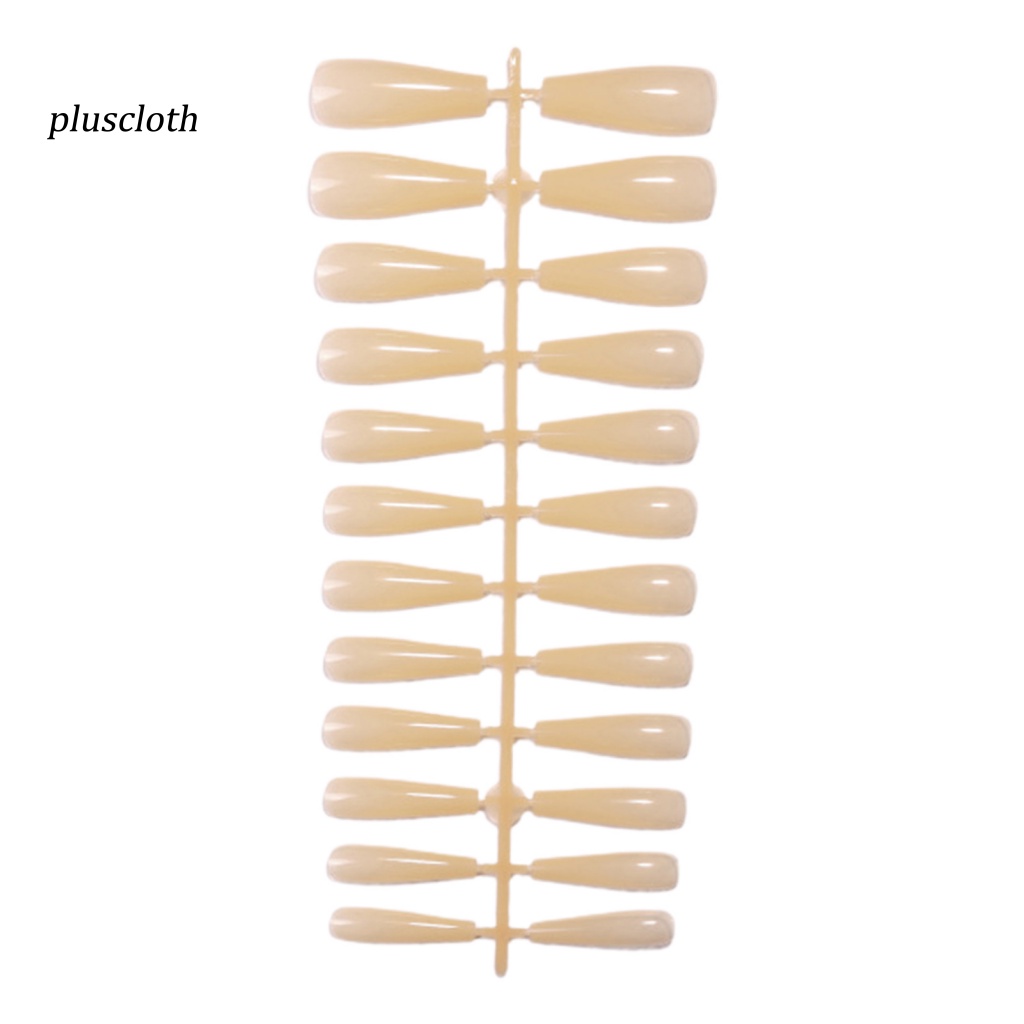 1 Bộ Móng Tay Giả Che Phủ Toàn Diện Đầu Dẹt Cho Nữ