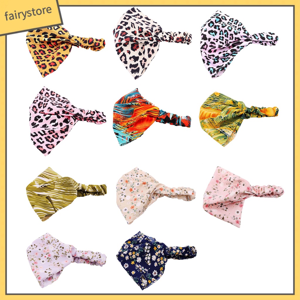 Băng Đô Cài Tóc Co Giãn Chống Trượt In Họa Tiết Phong Cách Bohemian Cổ Điển Thời Trang Cho Nữ