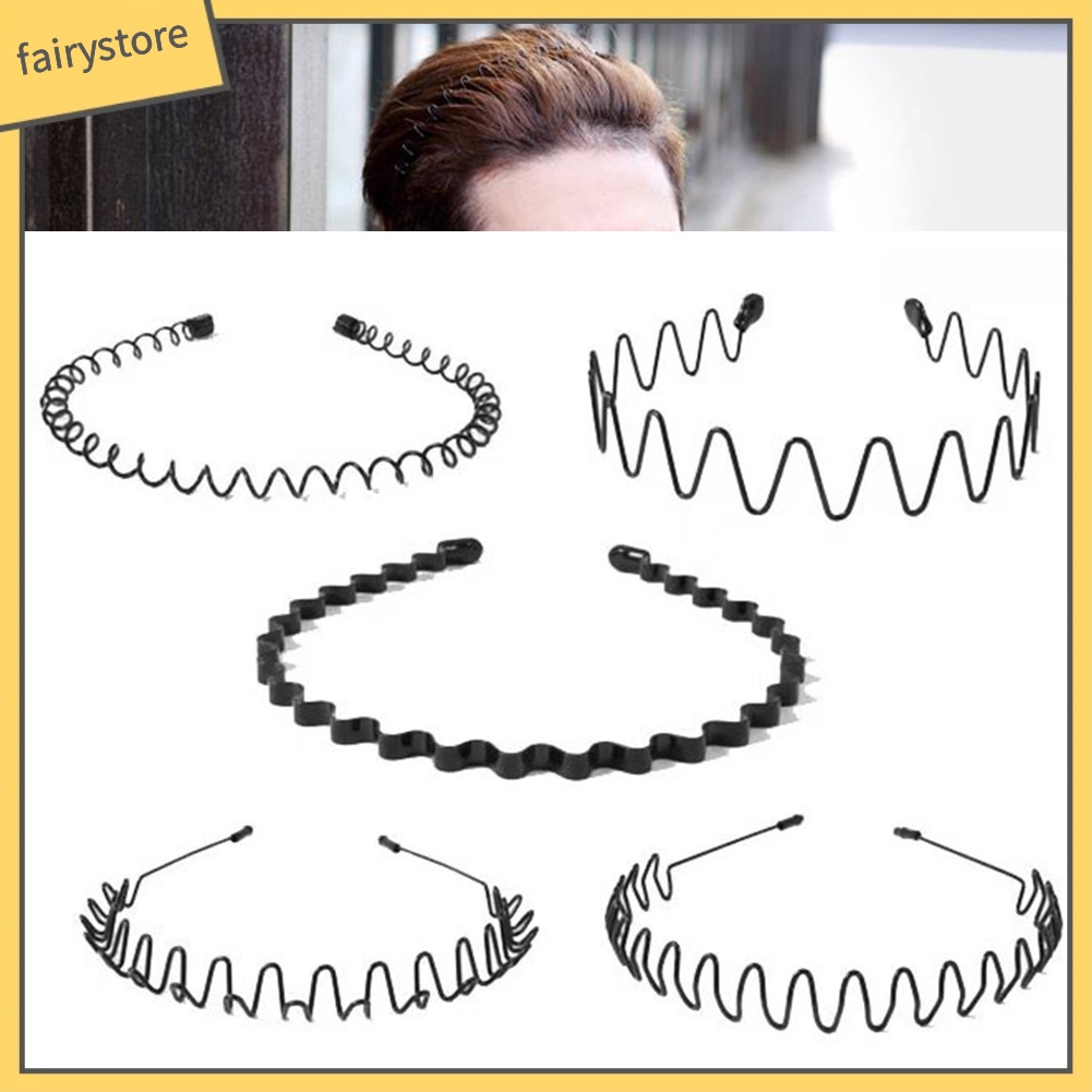 Cài Tóc Kim Loại Gợn Sóng Thời Trang Cho Nam