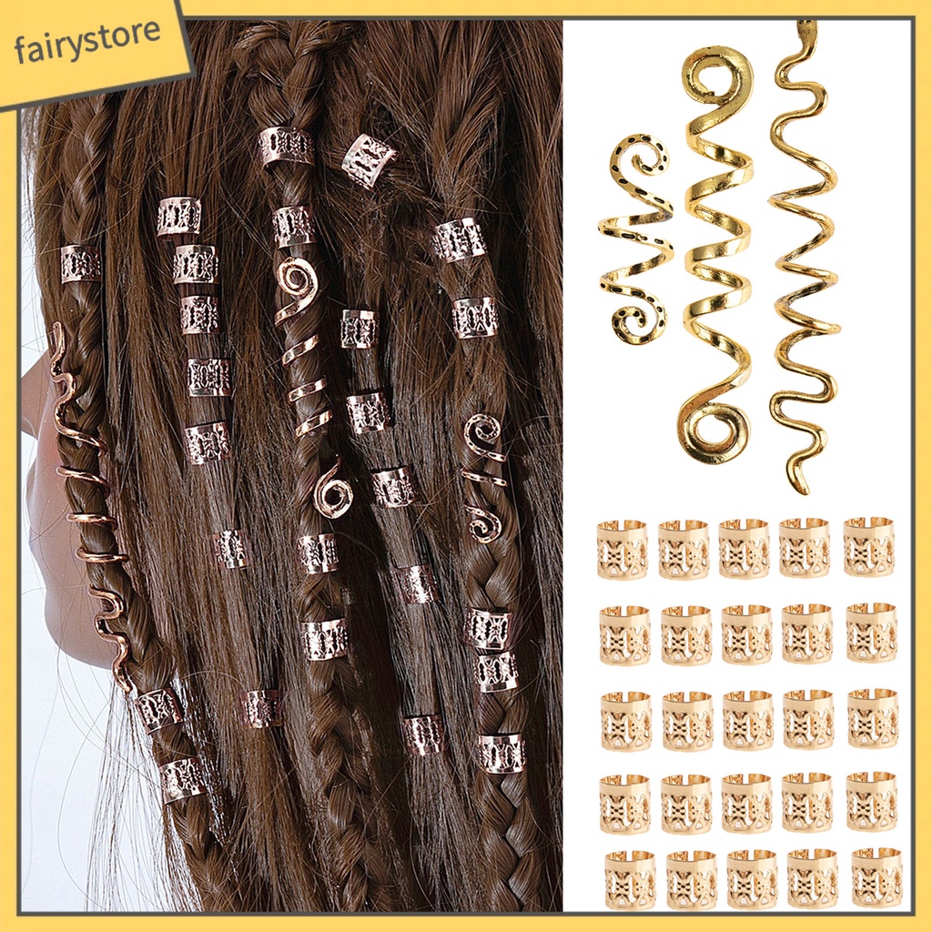 Bộ 28 Kẹp Tóc Dạng Xoắn Bằng Hợp Kim Bền Màu Sắc Retro