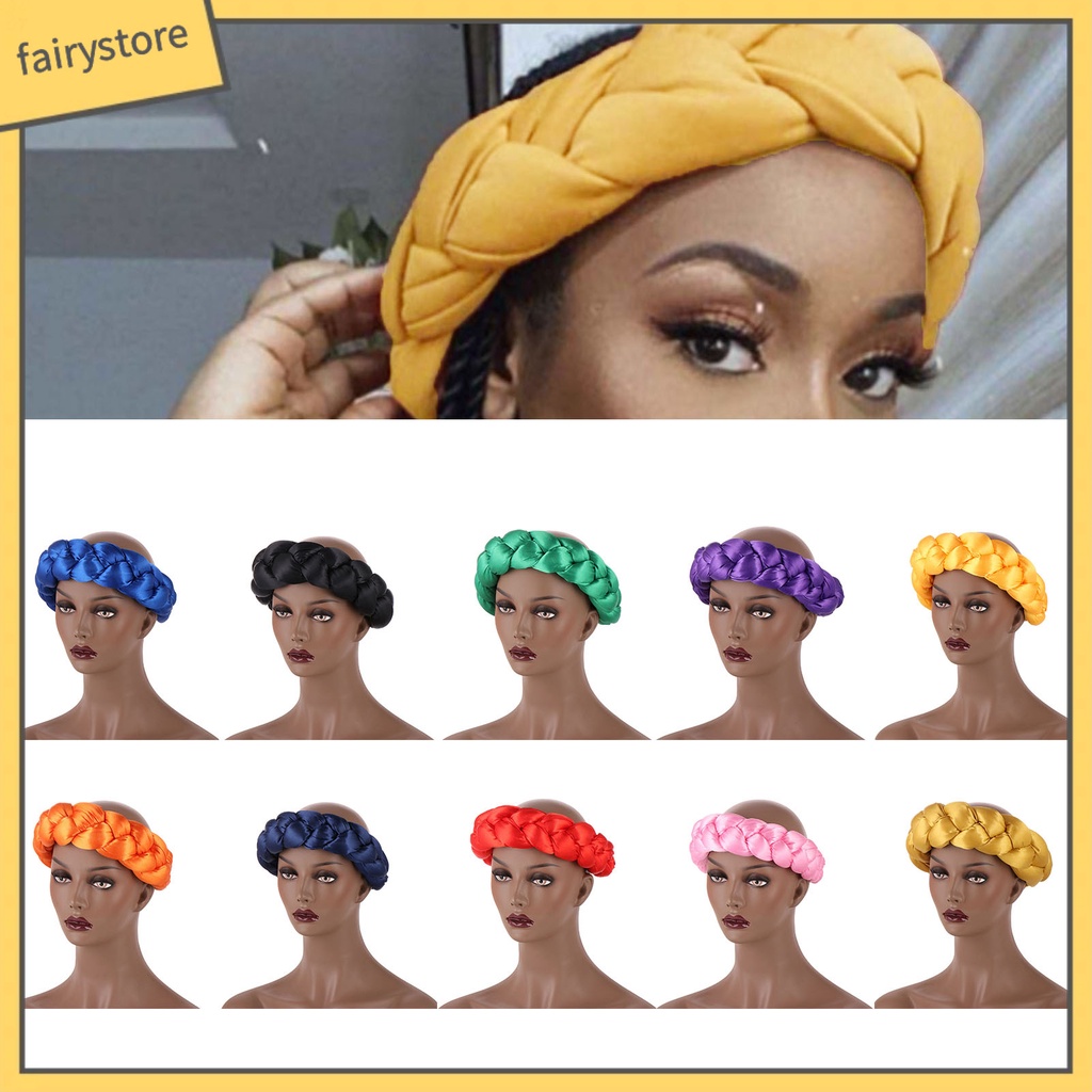 Băng Đô Cài Tóc Dày Dặn Màu Trơn Dùng Rửa Mặt Cho Nữ