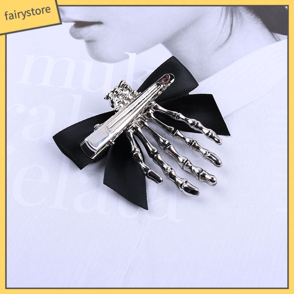 Kẹp Tóc Hình Xương Bàn Tay Kinh Dị Chống Trượt Chống Rơi Phong Cách Halloween