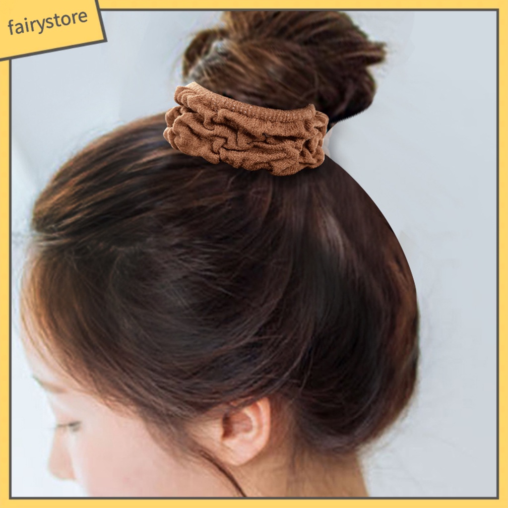 Dây Cột Tóc Co Giãn Chống Trượt Không Phai Màu Thời Trang Cho Nữ