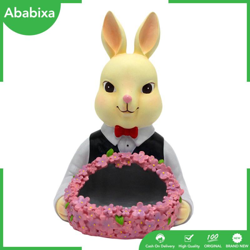 [Ababixa] Khay Đựng Trang Sức / Chìa Khóa / Tượng Thỏ Bằng Nhựa Resin Sắp Xếp Gọn Gàng Trang Trí Nhà Ở