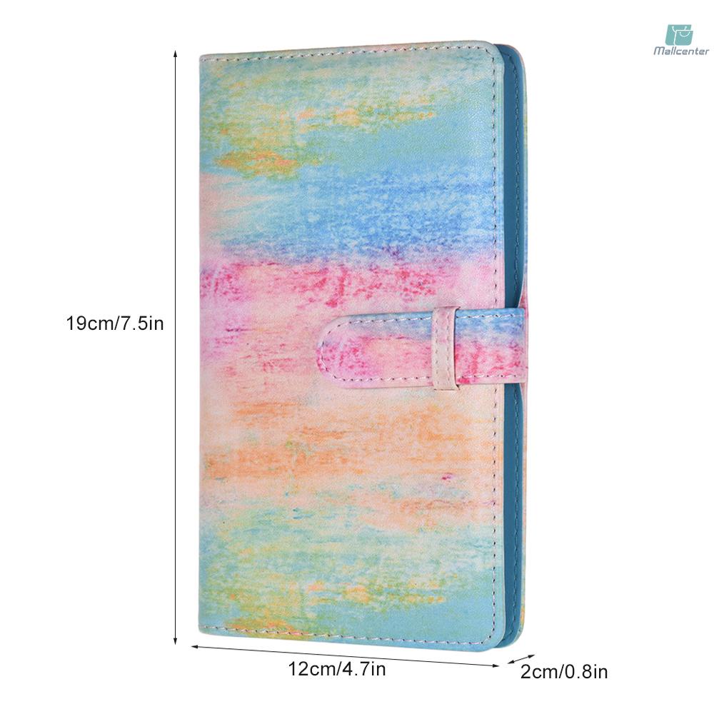 96 Pockets Mini Photo Album Photo Book Album for Fujifilm Instax Mini 9 8 7s 70 25 50s 90 Color Films Photo Camera Paper for Name Card Credit Card