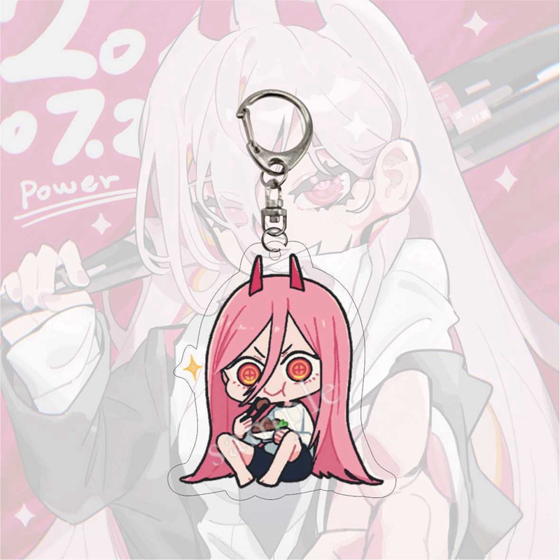 Tmdbyx Móc Khóa Hình Nhân Vật Anime Chainsaw Man Pochita Power Makima Angel Hayakawa Aki