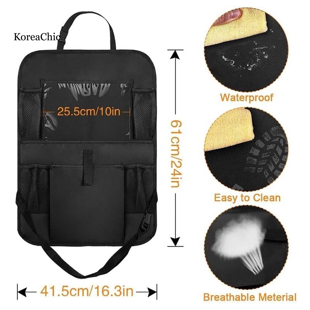 Bộ 2 Túi Đựng Điện Thoại / Máy Tính Bảng Treo Sau Lưng Ghế Xe Hơi