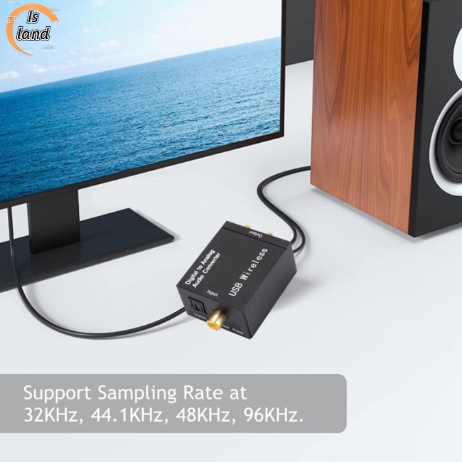 Bộ Chuyển Đổi Âm Thanh Kỹ Thuật Số Sang Analog Bluetooth 5.0 Sợi Quang Toslink Coaxial To Rca R / l