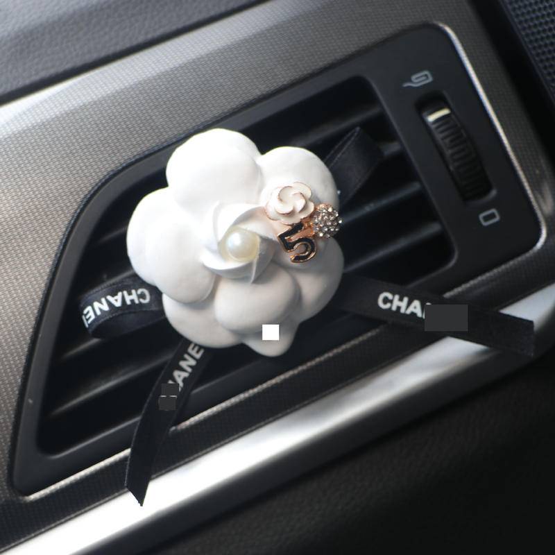 Phụ Kiện Khuếch Tán Tinh Dầu Nước Hoa Xe Hơi Hình Hoa Sơn Trà Túi Xách Thời Trang Làm Từ Thạch Cao Thơm