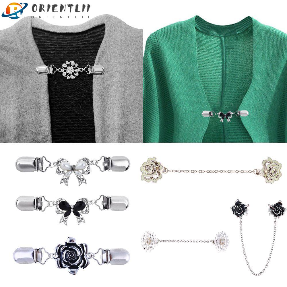 Kẹp Áo Khoác Cardigan Mẫu Mới Hình Hoa Hồng Chạm Khắc Cổ Điển|Kẹp Cài Áo Sweater Hình Chú Vịt Dễ Thương