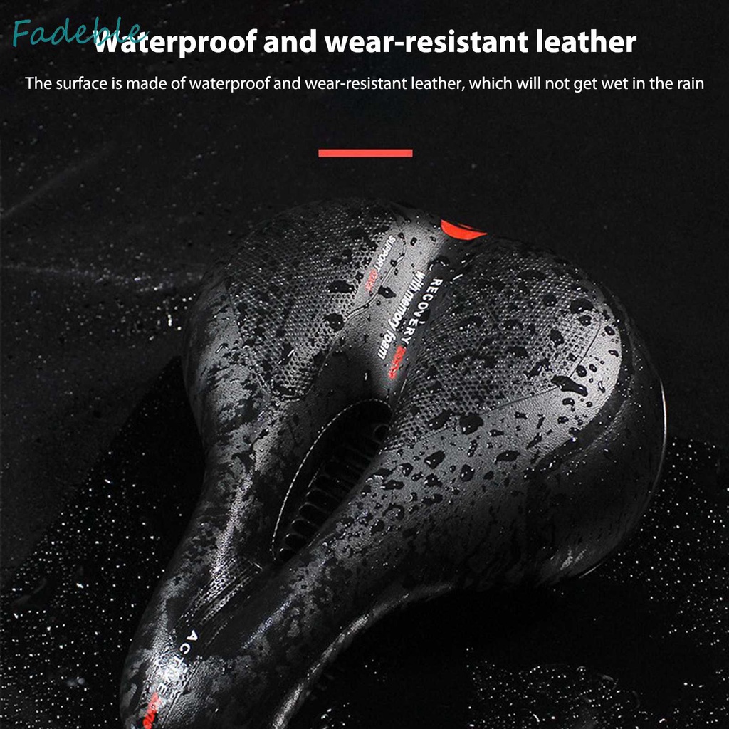 Yên Xe Đạp Leo Núi Bằng Da PU Thiết Kế Đục Lỗ Thông Dụng