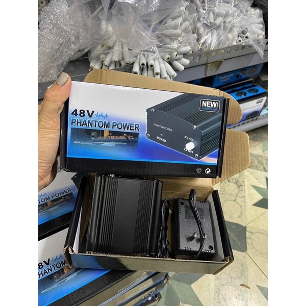 Combo Nguồn Phantom 48V Dành Cho mic thu âm Livestream-Hàng Tốt Bảo Hành 12 Tháng