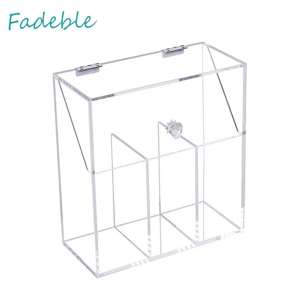Hộp Đựng Cọ Trang Điểm Bằng Acrylic Chống Bụi Tiện Dụng