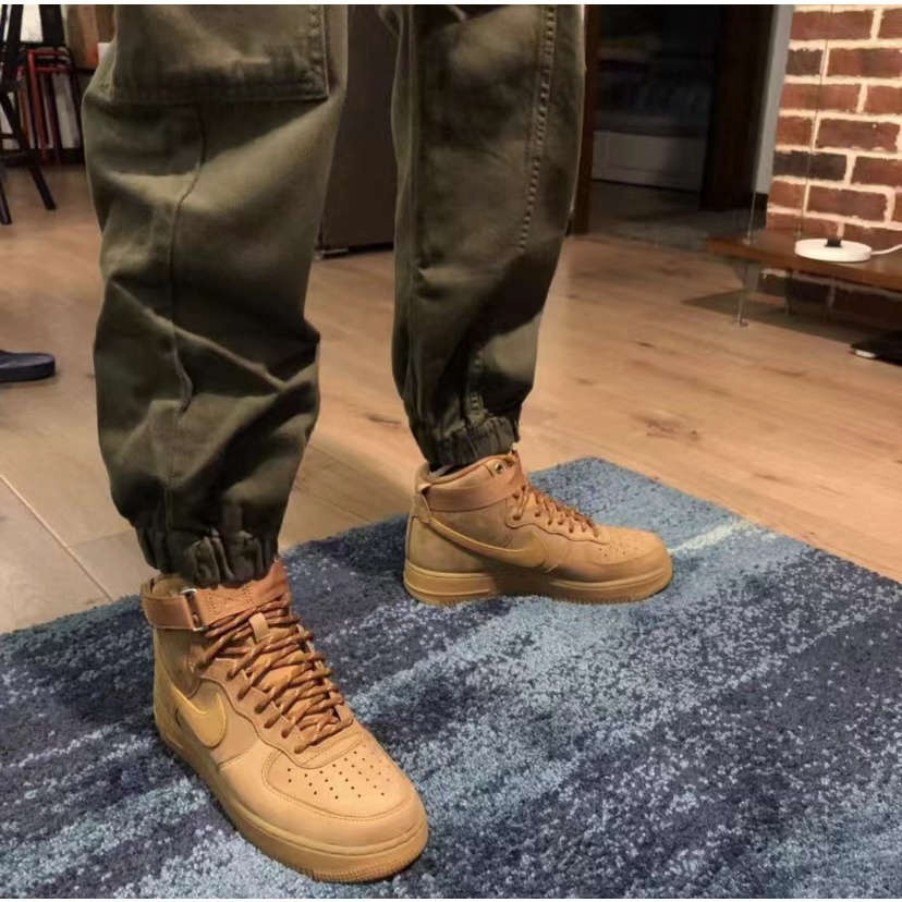 Giày Thể Thao Air Force One 1 High Flax AF1 CJ9178-200