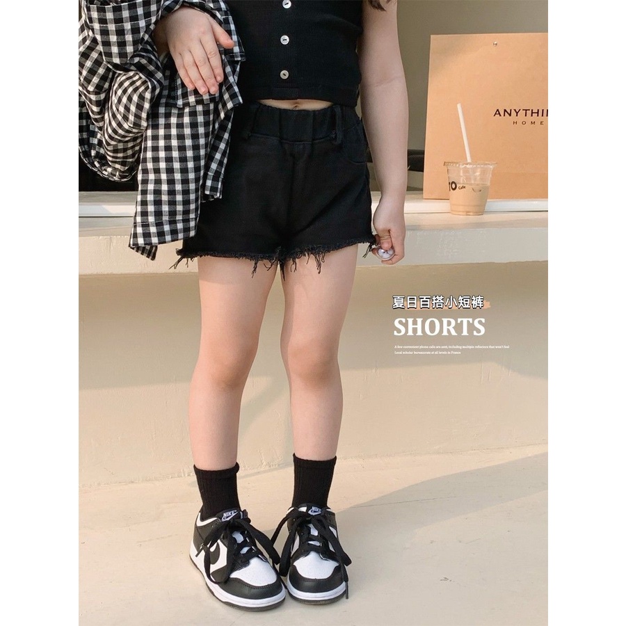 Quần Short Denim Phong Cách Hàn Quốc Thời Trang Mùa Hè Cho Bé Gái