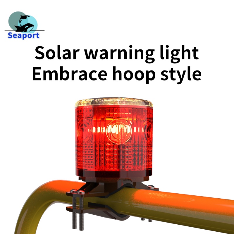 Đèn Led Tín Hiệu Cảnh Báo Khẩn Cấp Chống Mưa Sử Dụng Năng Lượng Mặt Trời