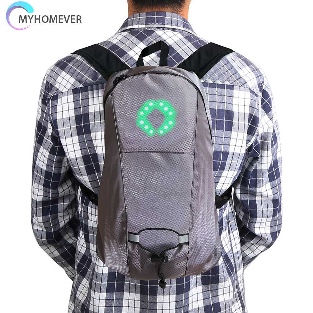 Ba Lô Đạp Xe Có Đèn LED Hiển Thị An Toàn