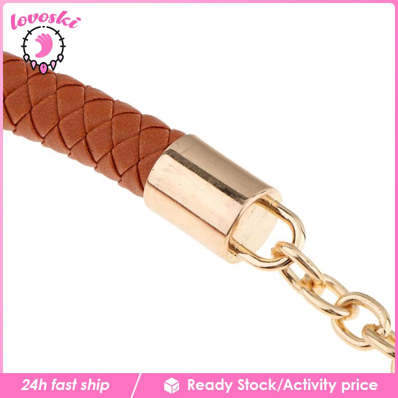 Dây Đeo Túi Xách Bằng Da PU Màu Đen Sang Trọng