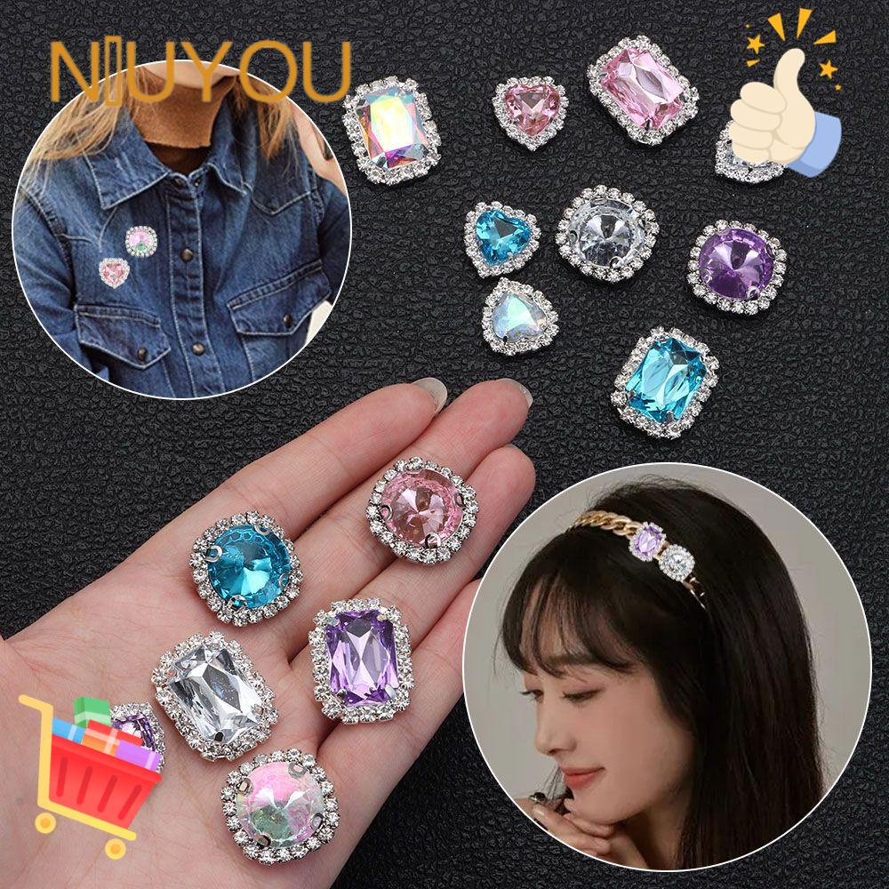 NIUYOU Nút Áo Hình Trái Tim Trang Trí Scrapbook