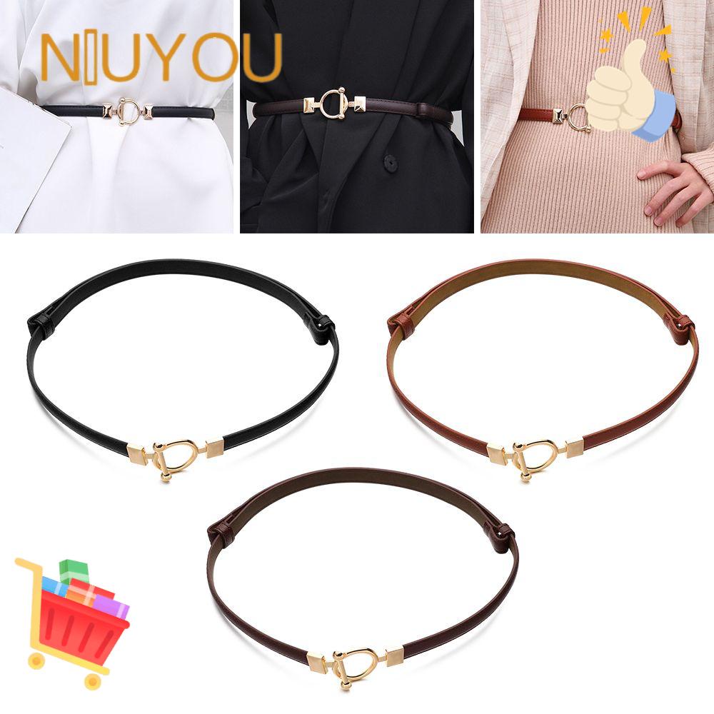 Thắt Lưng Da Với Khóa Kim Loại Trang Trí Thời Trang Cho Nữ