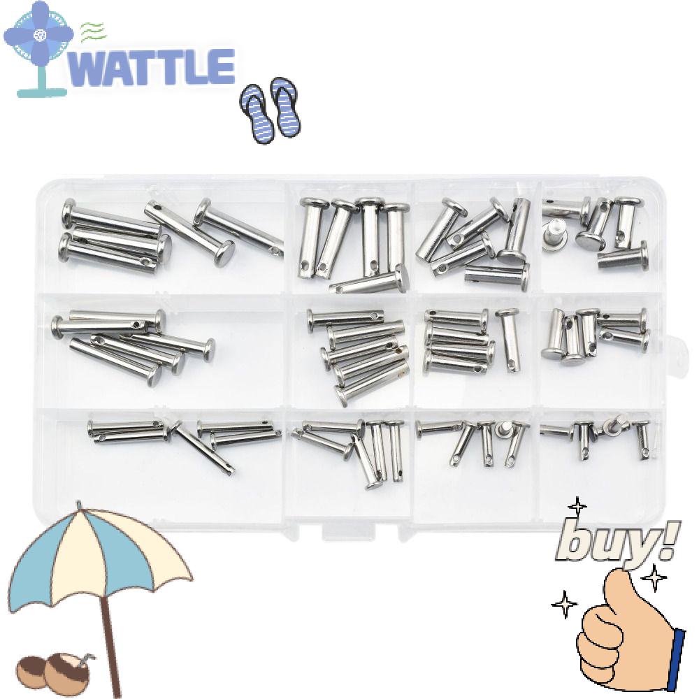 Wttle 60 Chiếc Ghim Clevis Có Lỗ|Ghim Cài Áo Hình Chữ T Bằng Kẽm 12 Kích Cỡ