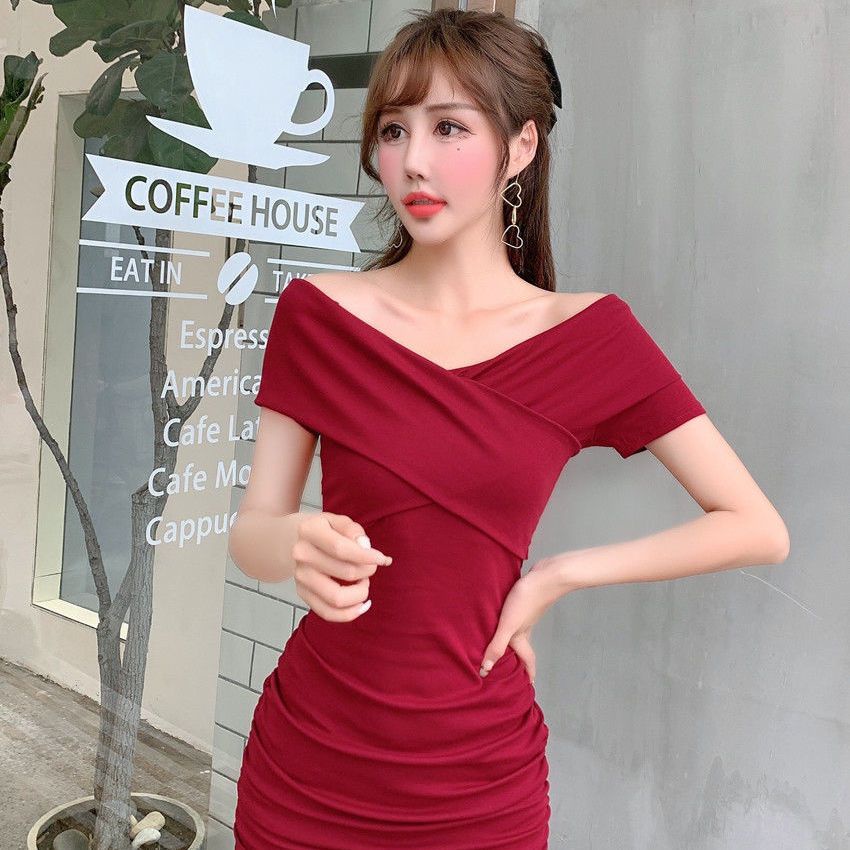 Đầm Nữ Trễ Vai Ôm Dáng Thời Trang Quyến Rũ