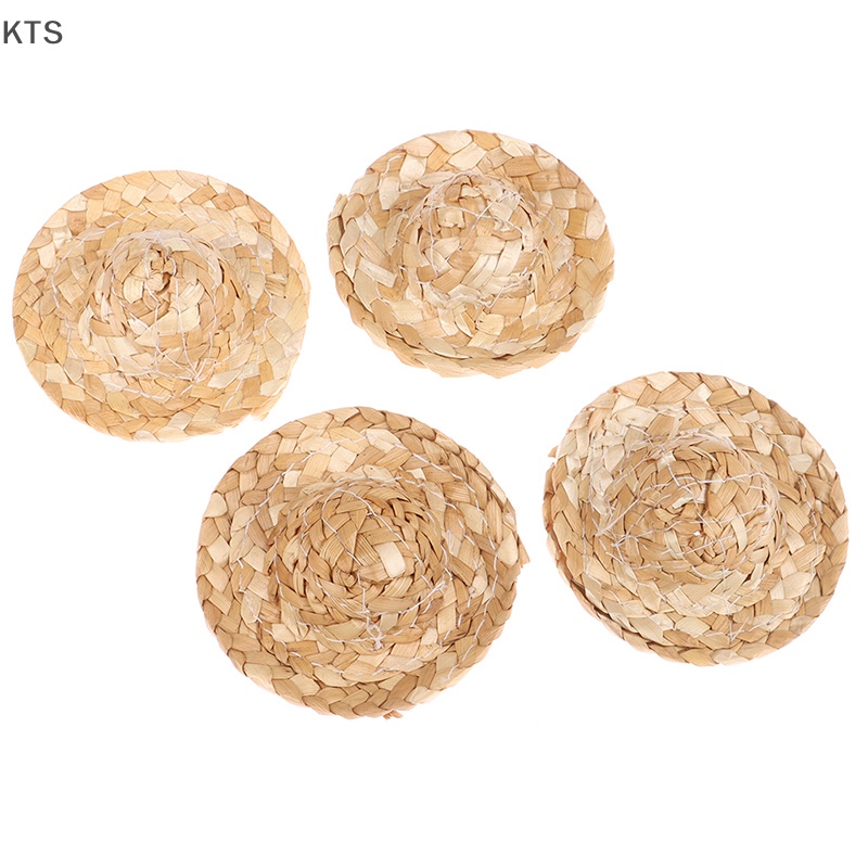 Bộ 2 Nón Rơm Mini 5.5cm Trang Trí Nhà Búp Bê