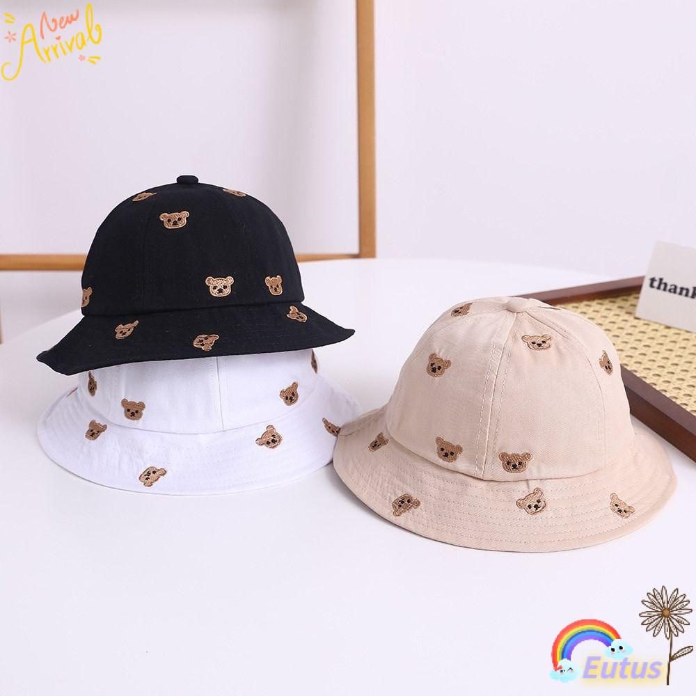 Mũ Bucket Chất Liệu Mềm Mại Thêu Họa Tiết Thời Trang Mùa Hè Cho