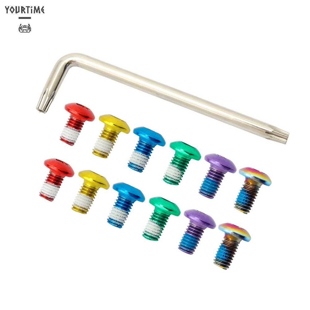 Bộ 12 Ốc Vít T25 M5x9mm Cho Đĩa Phanh Xe Đạp