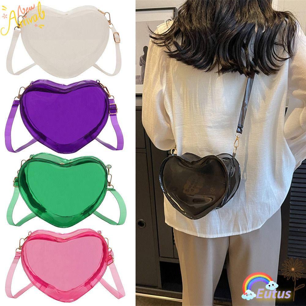 Túi Đeo Chéo Trong Suốt Hình Quả Đào Thời Trang Dành Cho Nữ