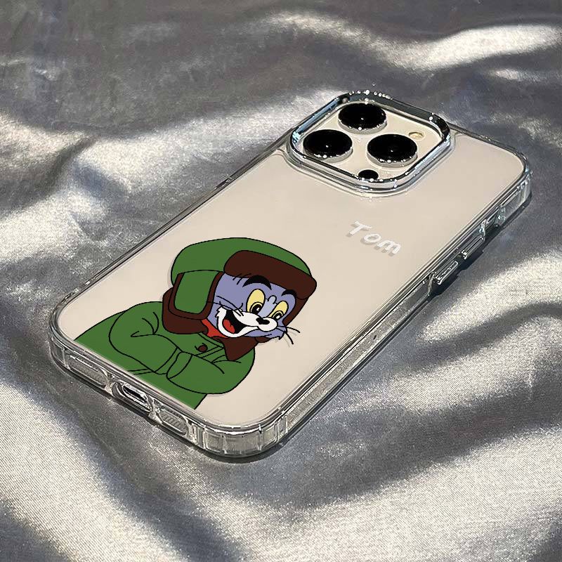 ✅Ốp Điện Thoại Dẻo Họa Tiết Hoạt Hình Tom / Plusiphone12In Style 8 Chống Sốc Đơn Giản Vui Nhộn Cho Iphone 11 14pro713max 1