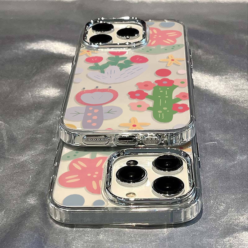 ✅Ốp Điện Thoại Mềm Chống Sốc Họa Tiết Cây Xương Rồng Cho Iphone 13 / 11 8max 1214Pro7 plus