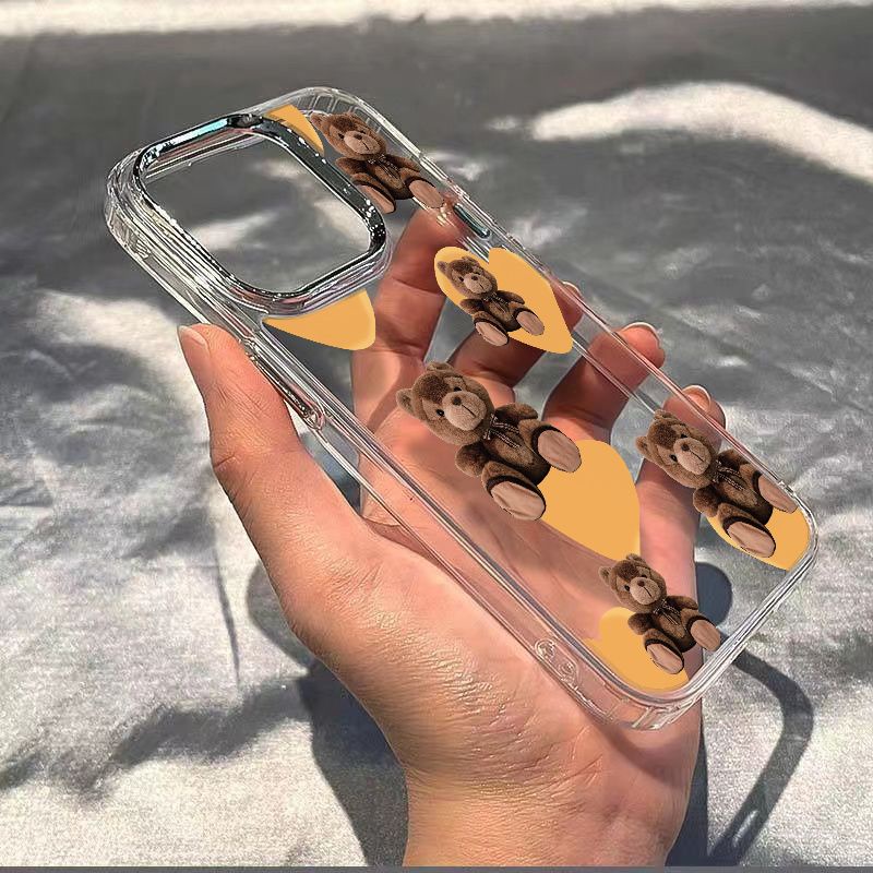 ✅Ốp Điện Thoại Dẻo Họa Tiết Gấu &amp; Búp Bê Dễ Thương Chống Sốc Cho iPhone12 Apple plusmax14pro 11ins 8 7 / 13