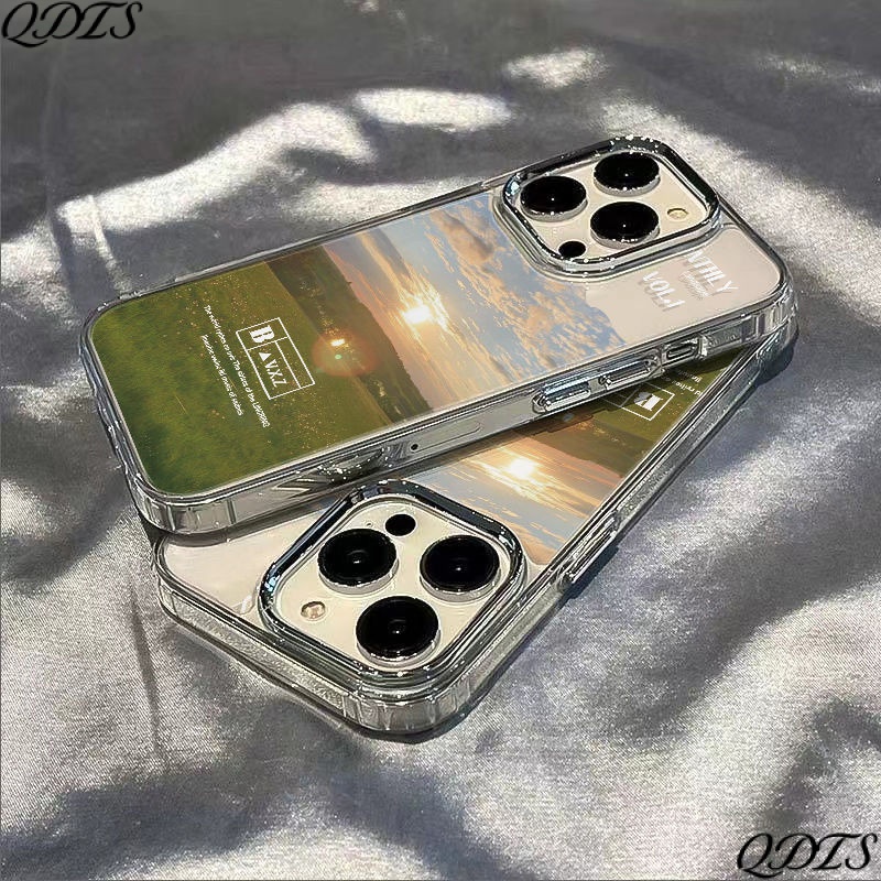 ✅Ốp Điện Thoại Mềm Chống Sốc In Họa Tiết Phong Cảnh Đơn Giản Cho Iphone 8plus 1314pro 12 max 117 O3OR