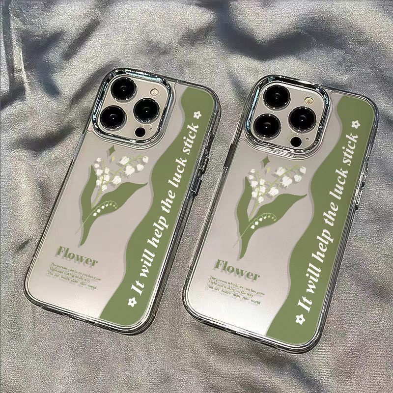 ✅Ốp Điện Thoại Dẻo Họa Tiết Hoa Lily Đơn Giản Thời Trang Chống Sốc Cho Iphone12 14pro8 / xs Apple 11 7 KW2Q 13