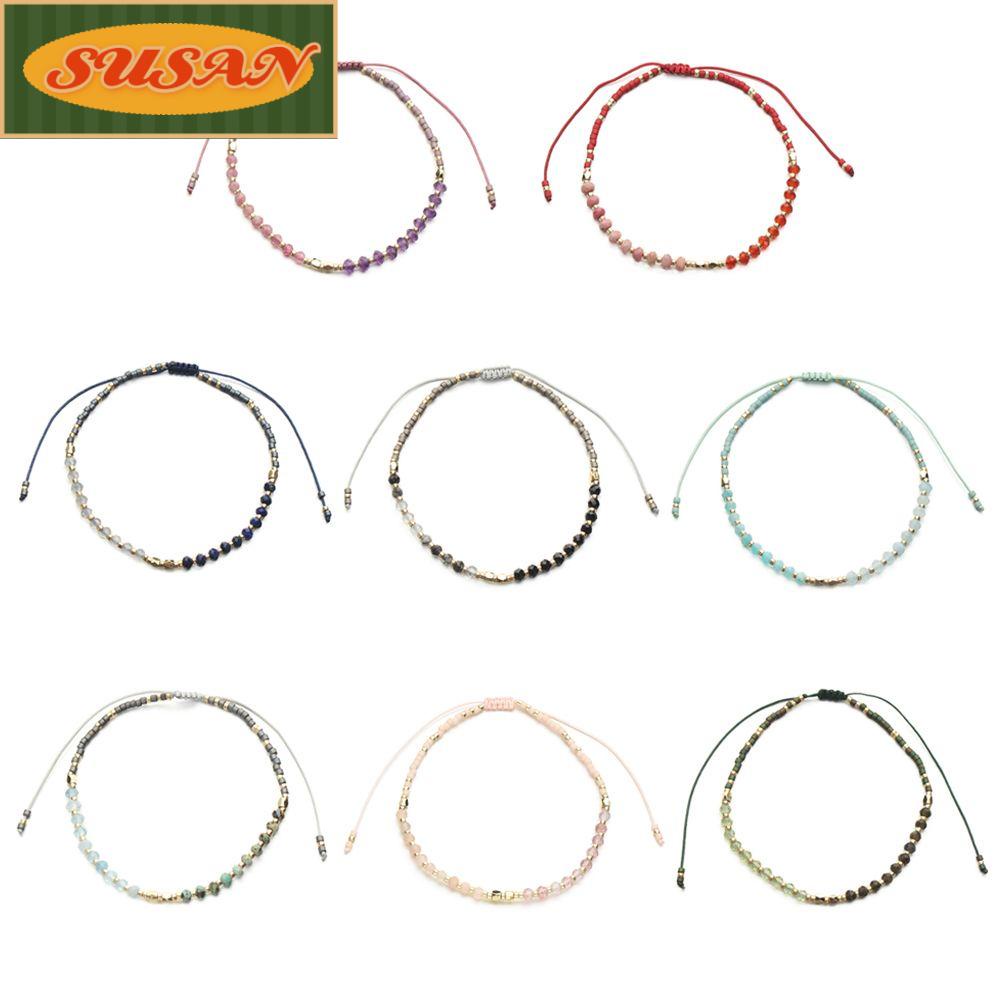 Vòng Tay Bện Dây Đính Hạt Thời Trang