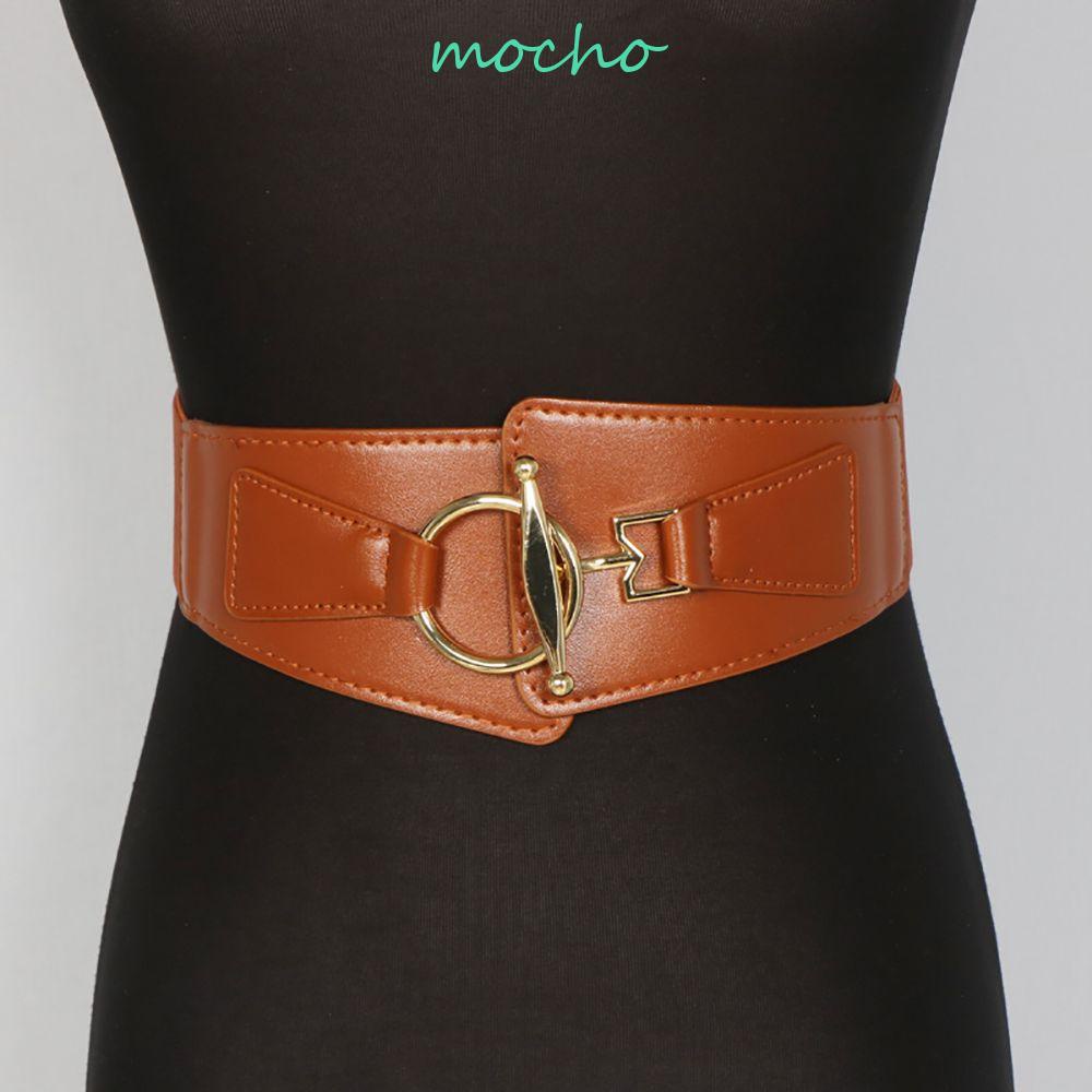 Thắt Lưng Vải Canvas Phối Da PU Co Giãn Phong Cách Retro Sang Trọng